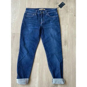 Joe's Jeans Women's Petite Skinny Jeans RN#106214 Dark Wash Cuffed 27